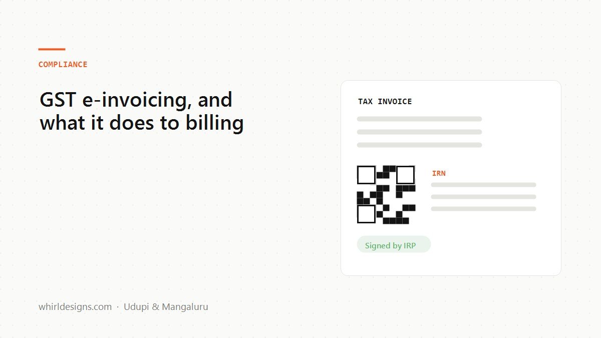 GST e-invoicing, and what it does to your billing software